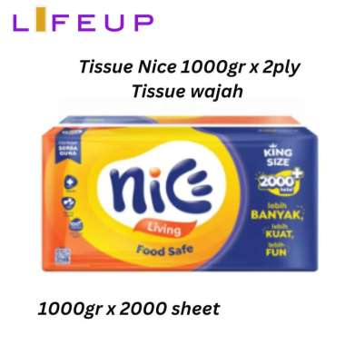 Kemasan Terbaru TISSUE WAJAH NICE 1000GR / TISSU FACIAL 2PLY / TISSUE WAJAH