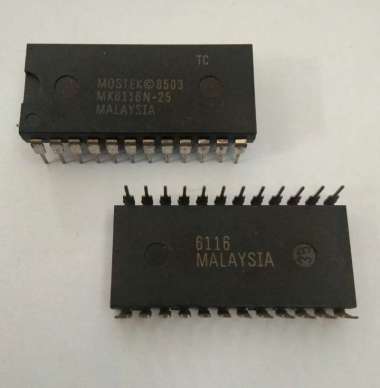 IC MOSTEK MK6116N-25 CMOS Static RAM 2K x 8 DIP-24