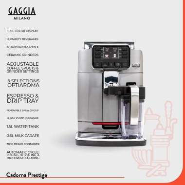 Mesin Kopi Otomatis Gaggia Cadorna Prestige | Mesin Espresso Otomatis | Automatic Coffee Machine | E