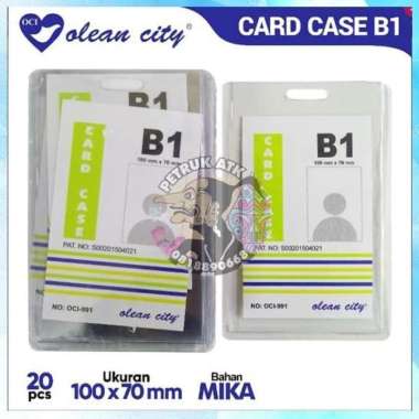 [PAK] ID CARD NAME TAG / CARD CASE / MIKA ID CARD UKURAN B1 OCI OLEANCITY (20 LEMBAR)