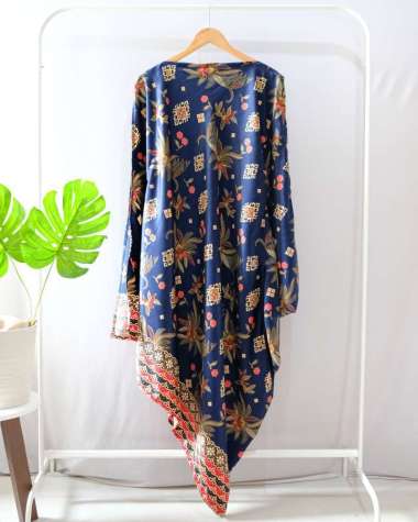 KAFTAN LEBARAN DRESS WANITA GAMIS KEKINIAN MOTIF CARDIGAN BATIK PEKALONGAN KAFTAN JUMBO BIGSIZE Var 