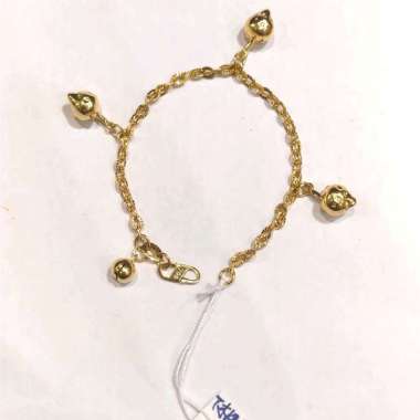 Gelang Bayi Newborn Nori Stroberi Emas Kuning 700