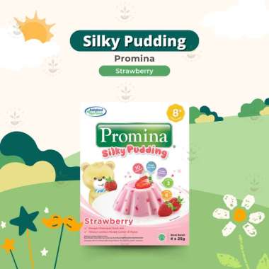 Promina Silky Puding 100gr - Snack Bayi Cemilan Anak - Promina Puding Strawberry