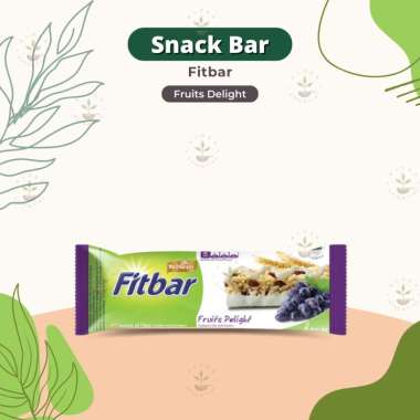 Fitbar Multigrain 22 gr - Fit Bar Snack Rendah Kalori - Snack Diet Fruits Delight