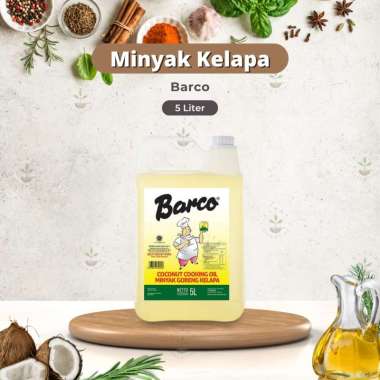 BARCO Minyak Goreng 5 liter Kelapa Murni Coconut Cooking Oil - Minyak Barco 5 liter Jerigen