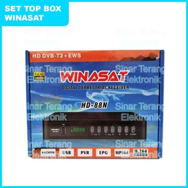 Set Top Box TV Digital Winasat HD-88N Lengkap
