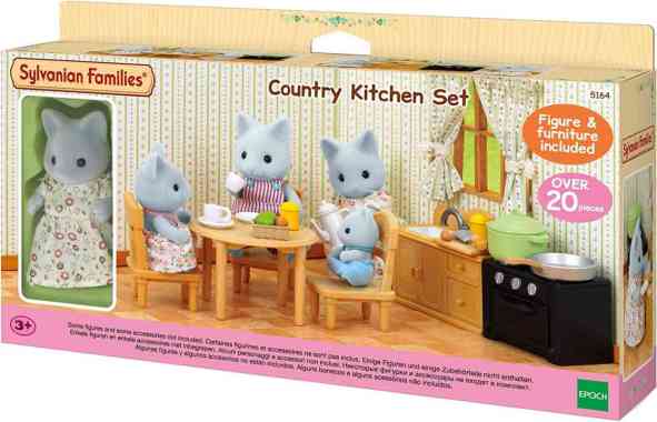 Mainan Koleksi Sylvanian Families Country Kitchen Set (With Cat Mother)