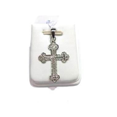 Liontin Salib Emas Putih 750 75%