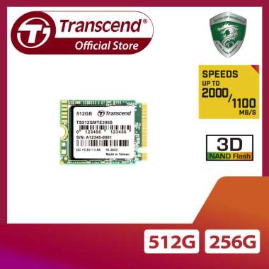 Transcend SSD MTE300S M.2 2230 NVMe PCIe Gen3 x4 for Ultrabook / Steam Deck 256GB