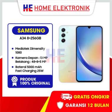 SAMSUNG A34 5G 8/256GB Garansi Resmi 1 Tahun samsung a34 5g 8/256 Awesome Graphite