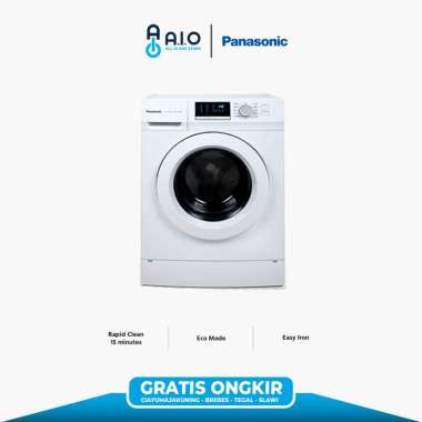 PANASONIC MESIN CUCI FRONT LOADING 7 KG NA-127XB1WNE PROMO FREE ONGKIR