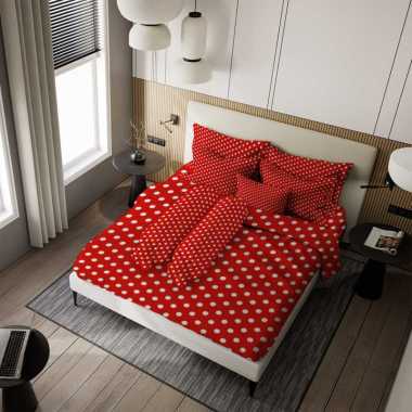 Nyenyak Bed Cover Red - King 220x220 / Single 160x220 King/Queen 220x220