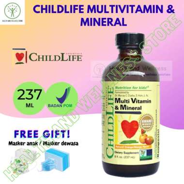 CHILDLIFE ESSENTIALS® MULTIVITAMIN AND MINERAL 237 ML CHILDLIFE MULTIVITAMIN ANAK
