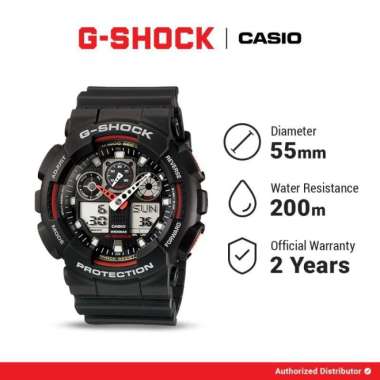 G-Shock GA-100-1A4DR-BSK Jam Tangan Pria Analog Digital Casio