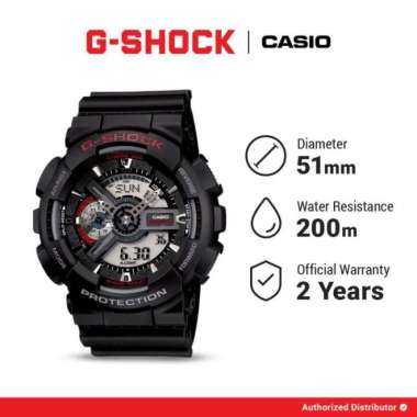 G-Shock GA-110-1ADR-BSK Jam Tangan Pria Analog Digital Casio