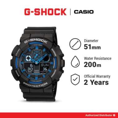 G-Shock GA-100-1A2DR-BSK Jam Tangan Pria Analog Digital Casio