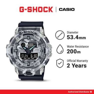 Jam Tangan Pria Casio G-Shock GA-700SKC-1ADR, Neo Utility Series, 53.4mm, Hitam-Abu-abu, Mineral Glass, 200m Water Resistance