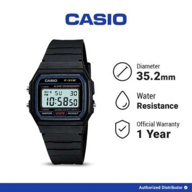 Casio F-91W-1DG Jam Tangan Pria Digital