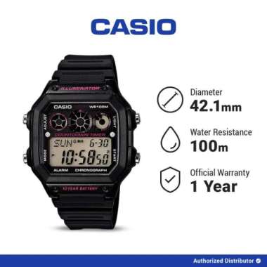 Casio AE-1300WH-1A2VDF-R Jam Tangan Pria Digital