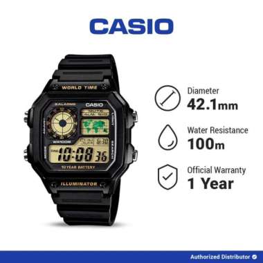 Casio AE-1200WH-1BVDF-R Jam Tangan Pria Digital