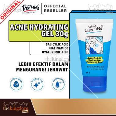 Dermies Clear Me Acne Hydrating Gel for Oily & Acne Prone Skin 30g Pelembab Wajah Bubble