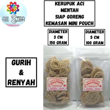 Kerupuk Aci Mentah Siap Goreng Kemasan Mini Pouch 5 CM