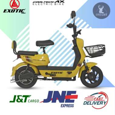 Sepeda Listrik Exotic Cooltech AX - Sepeda Listrik Aluminium Kuning
