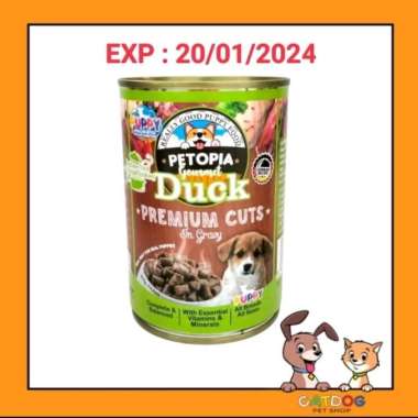 Can Petopia Premium Cuts Puppy Duck 415gr