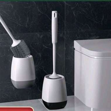Sikat Toilet Kamar Mandi Panjang / Sikat Toilet WC Plastic Brush Floor Standing - H0816 Hitam