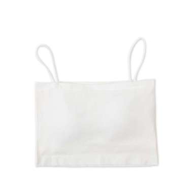 OEM ONE-P263 Tank Top Crop Tali Spagheti Tanpa Lengan Pakaian Dalam Polos Wanita / Basic Tanktop Sle