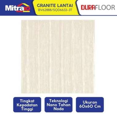 Durafloor Granit Lantai 60x60 Double Loading Polished BV62888 Multicolor -