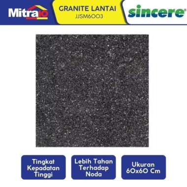 Sincere Granite Lantai JJSM6003 60x60 Cm Hitam Hitam -