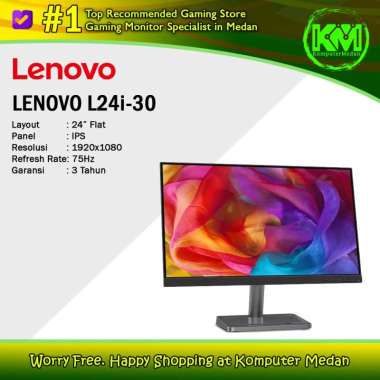Monitor LED LENOVO L24i-30 (24"/IPS/75Hz/FreeSync/4ms/HDMI/VGA)