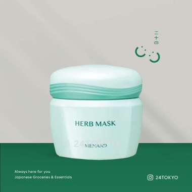 Menard herb mask brightening exfoliator/ face scrub masker Jepang