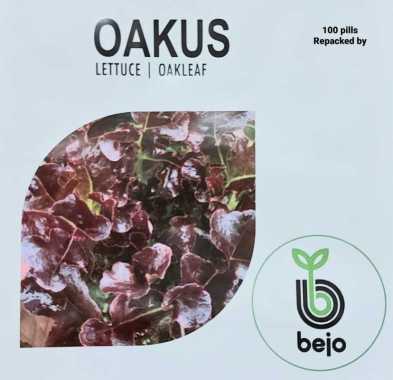 Benih Bejo Seed - Selada Red Oakleaf Oakus Kemasan Repack 100 pills