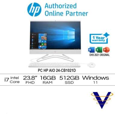 PC HP AIO 24-CB1021D i7-1255U 8GB 512GB MX450 23.8"TOUCH W11HOME+OHS