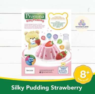 Promina Silky Pudding 8-9bln++ | Pudding 100 gr | Silky Pudding Strawberry | Silky Pudding Chocolate