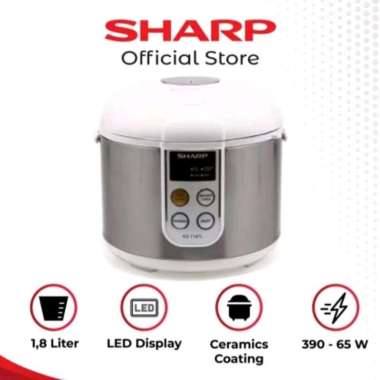 Rice Cooker Touch Panel Sharp KS-T18TL | Magic com KST18TL 1.8L 4in1 GR green