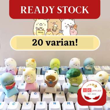 BLUE Anime Kawaii Keycaps For Mechanical Keyboard Caps Cherry Mx PBT Single Personalized Cartoon Cus