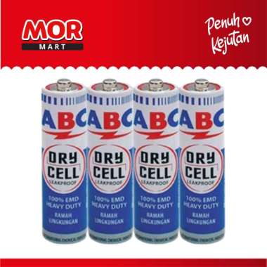 ABC Dry Cell Battery Baterai Biru AA R6 4B