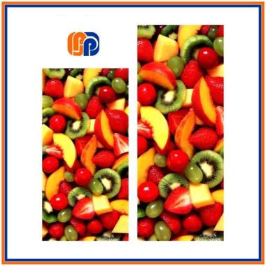 [01-08] STIKER KULKAS 1 PINTU DAN 2 PINTU MOTIF BUAH-BUAHAN Buah 04 2 Pintu Jumbo