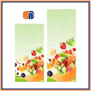 [09-16] STIKER KULKAS 1 PINTU DAN 2 PINTU MOTIF BUAH-BUAHAN Buah 13 2 Pintu Std