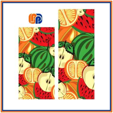 [09-16] STIKER KULKAS 1 PINTU DAN 2 PINTU MOTIF BUAH-BUAHAN Buah 15 1 Pintu