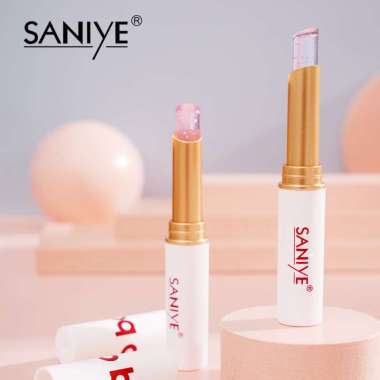 SANIYE Lip Balm Merah Jambu Lip Serum Pelembab Bibir Clear Bibir Plumpy Tanpa Warna K2001 Pink Lip S