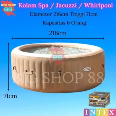 Kolam Bathub Bathup Inflatable Hot Tube Spa Purespa Jacuzzi Whirlpool Dewasa Anak Intex Kapasitas 4 