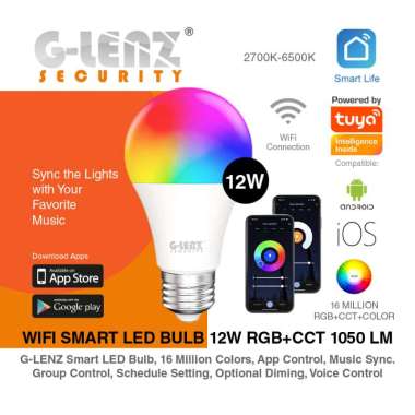 G-LENZ SMART BULB WIFI LED COLORFULL WHITE+RGB (GWS-5100) SERIES