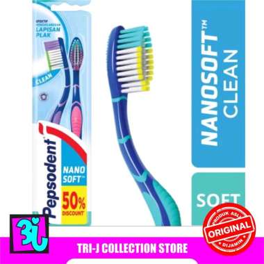 Sikat Gigi Pepsodent Nanosoft Clean Toothbrush [2 Pcs]