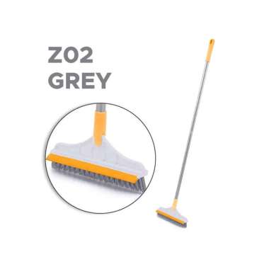 Goto Zoey Sikat Lantai Ubin Kamar Mandi Toilet Gagang 2in1 Multifungsi Z02 GREY