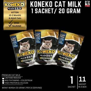 KONEKO MILK CAT ECER ECERAN 1 SACHET SUSU KUCING KONEKO 20GR SASET