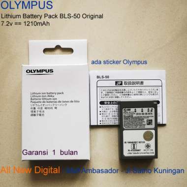 Olympus Lithium Battery BLS-50 Original for OMD-EM10, E-PL9, E-PL8, E-PL7, dll.